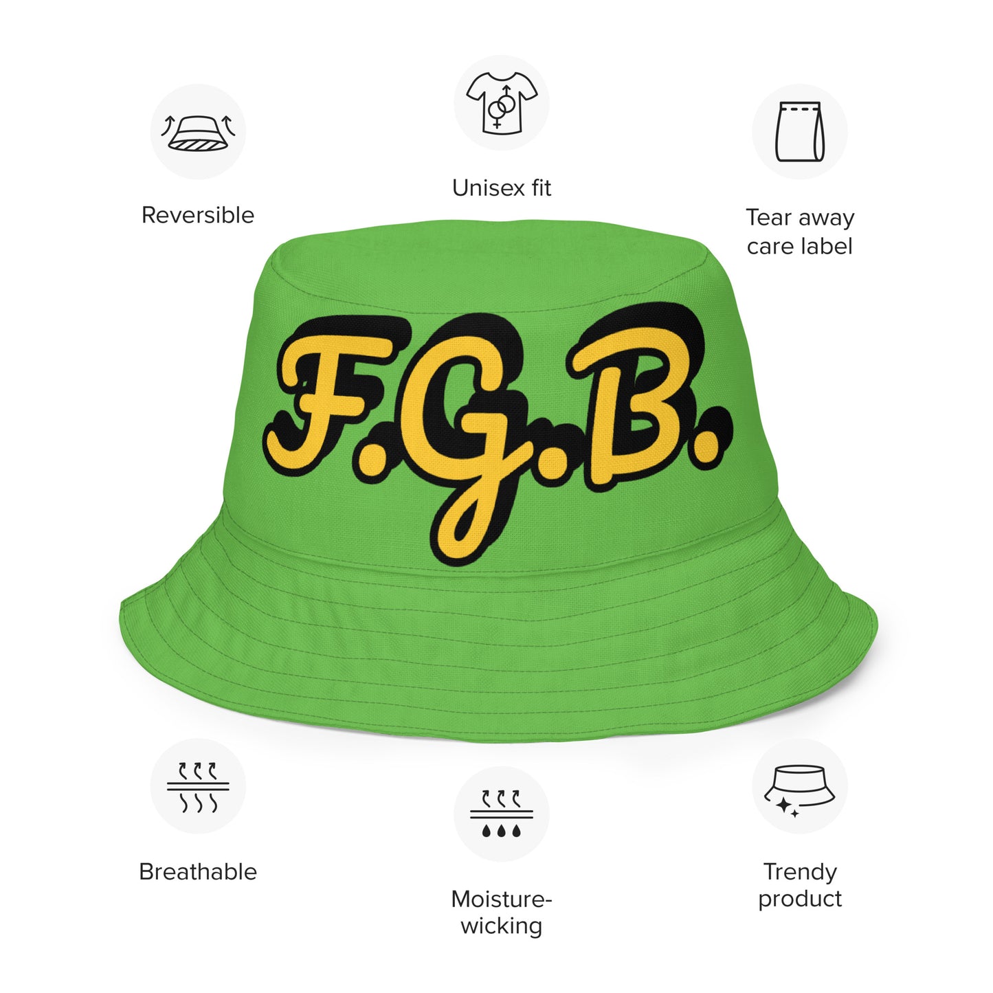 F.G.B. Reversible Bucket Hat (Green)