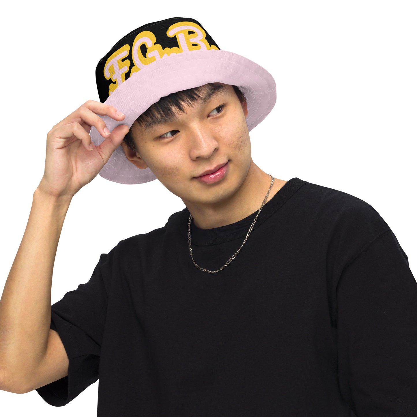 F.G.B. Reversible Bucket Hat (Pink)