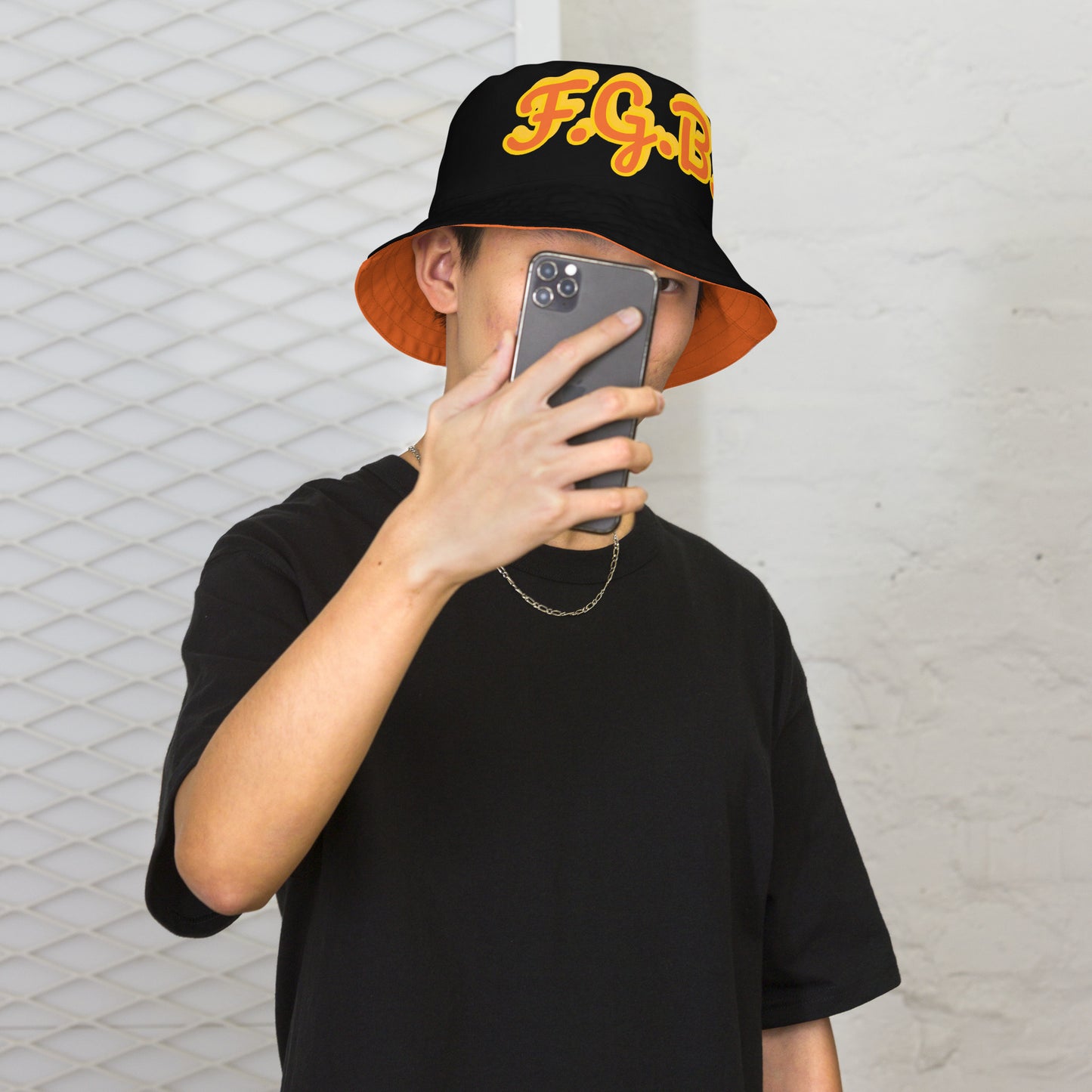 F.G.B. Reversible Bucket Hat (Orange)