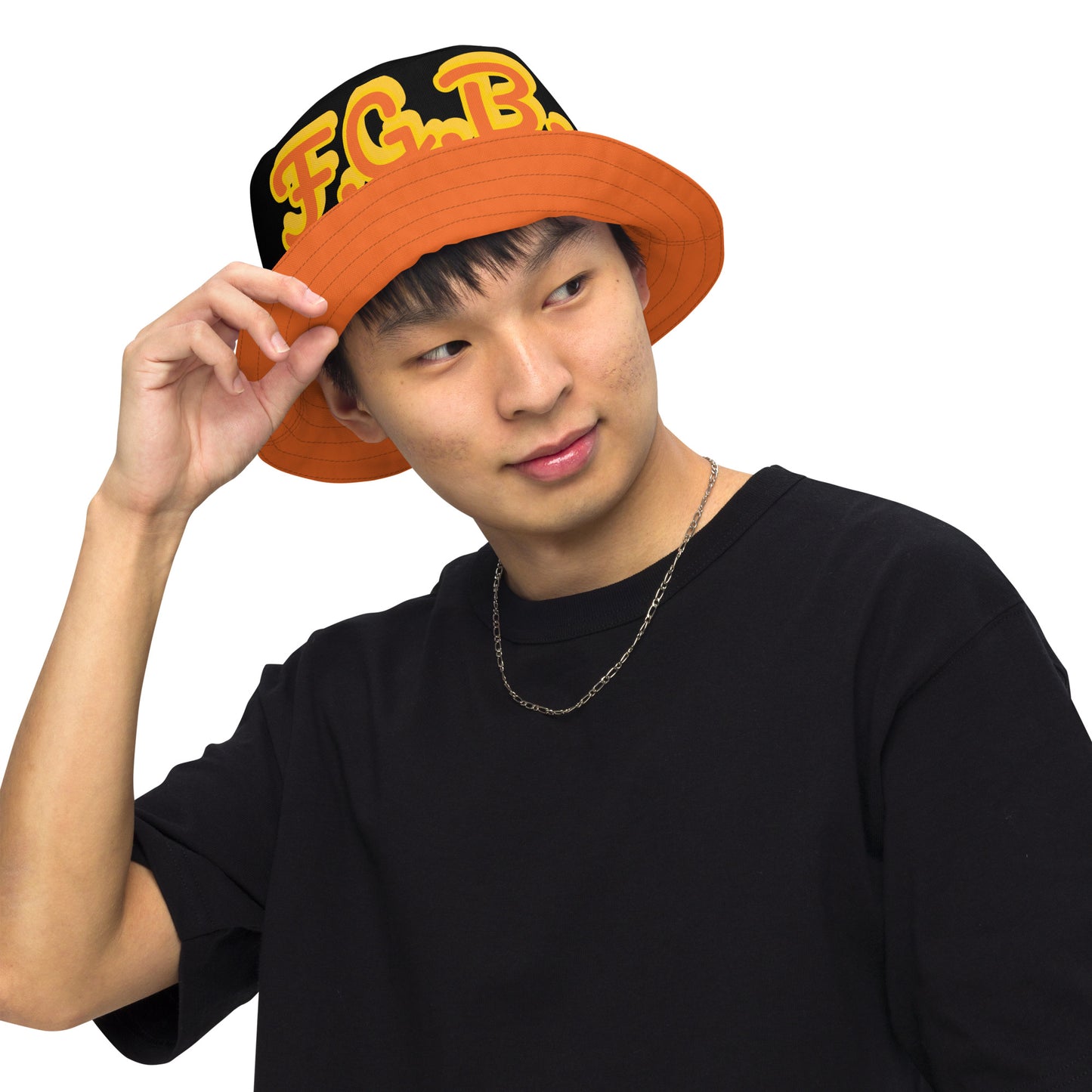 F.G.B. Reversible Bucket Hat (Orange)