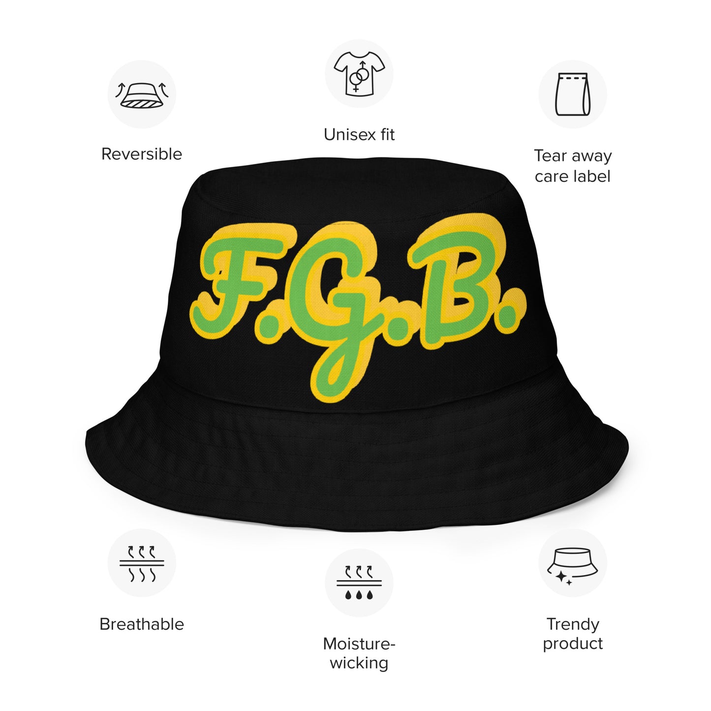 F.G.B. Reversible Bucket Hat (Green)