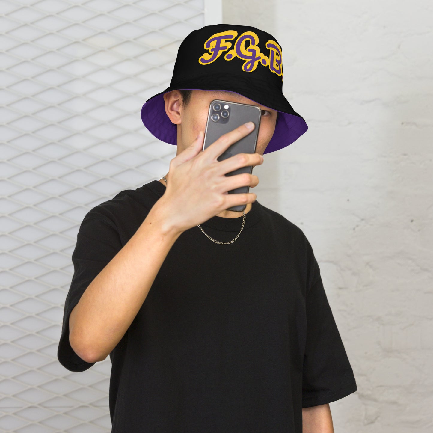 F.G.B. Reversible Bucket Hat (Purple)