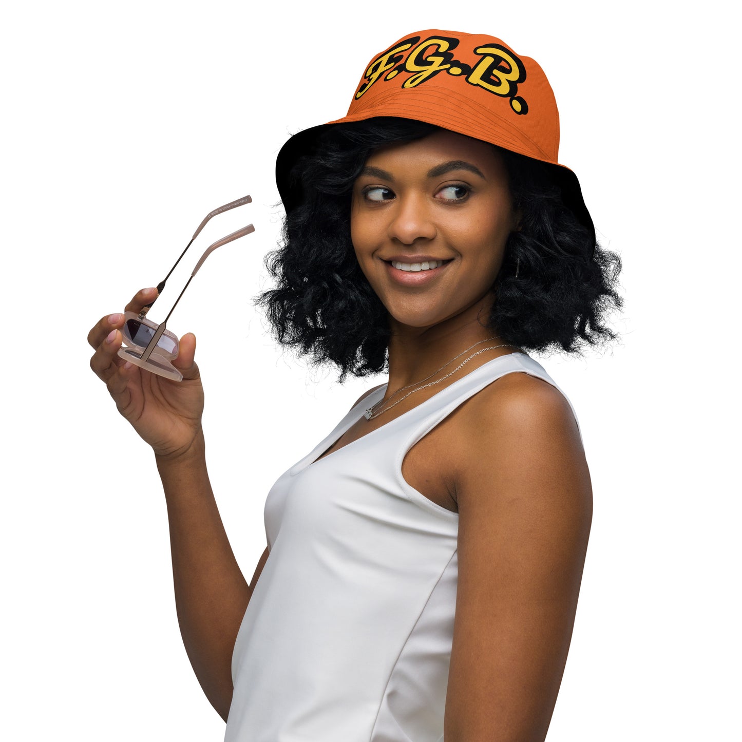 F.G.B. Reversible Bucket Hat (Orange)