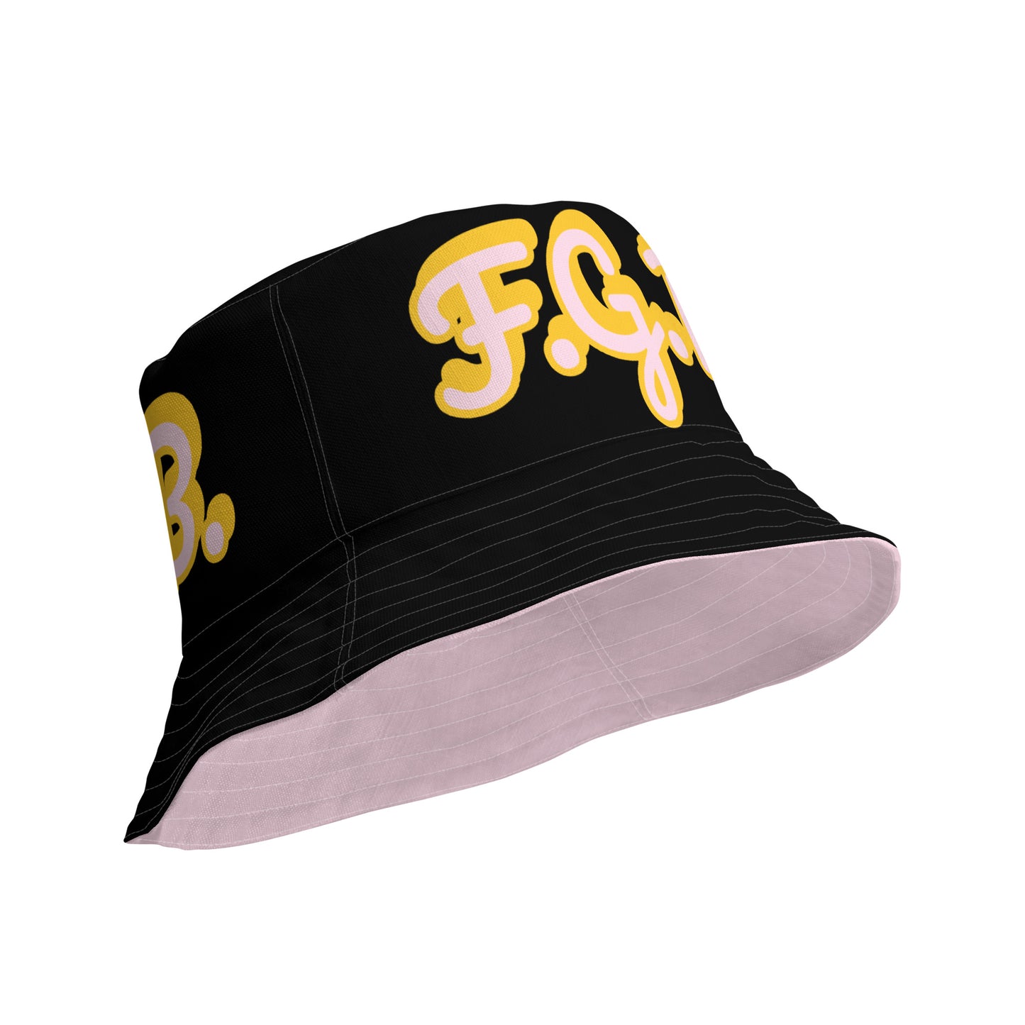 F.G.B. Reversible Bucket Hat (Pink)