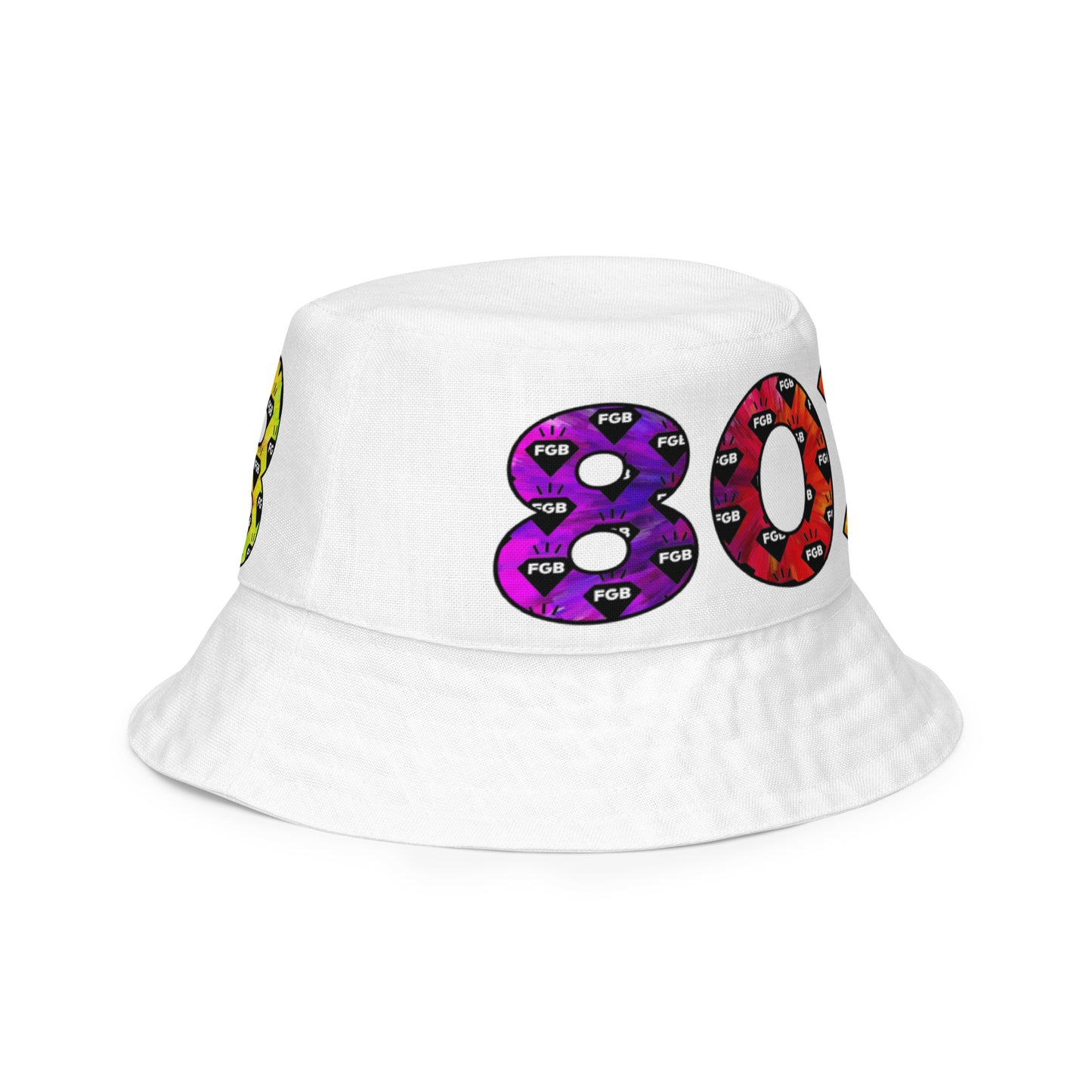 Multicolor 803 Reversible bucket hat (Black X White)