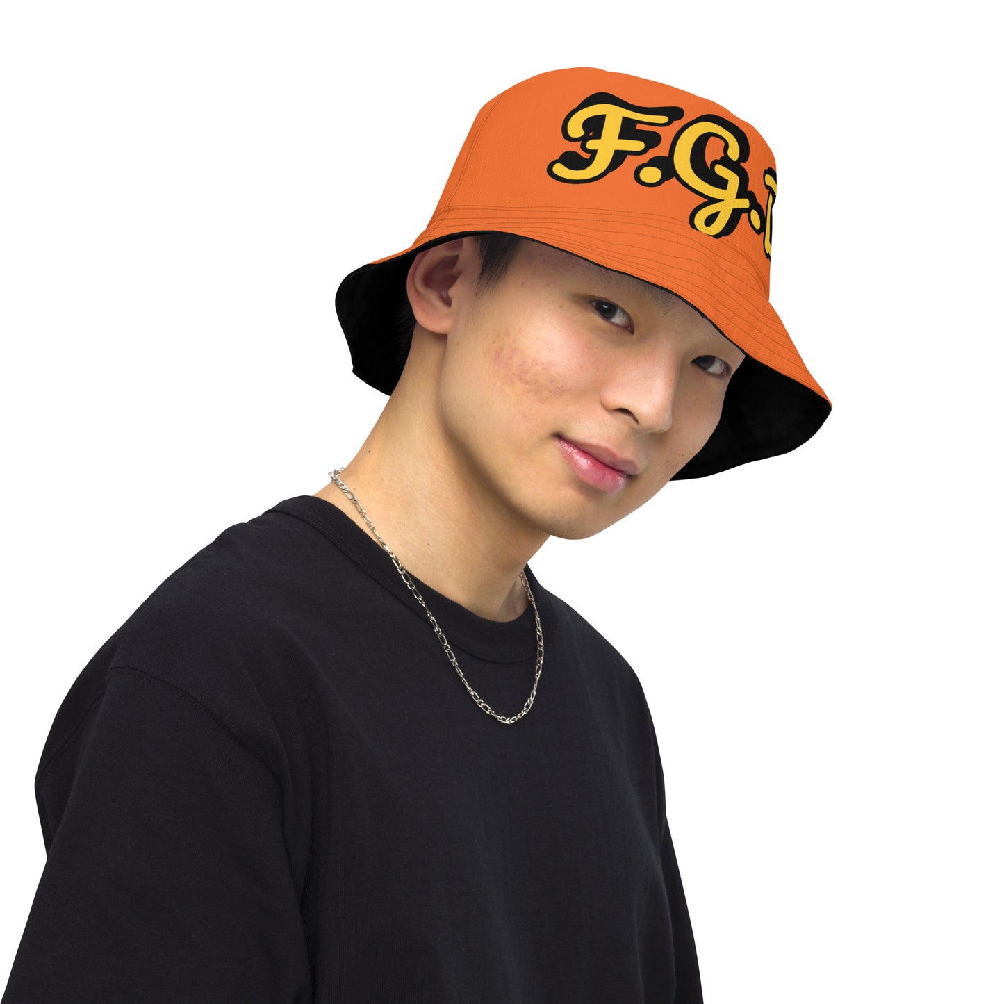 F.G.B. Reversible Bucket Hat (Orange)