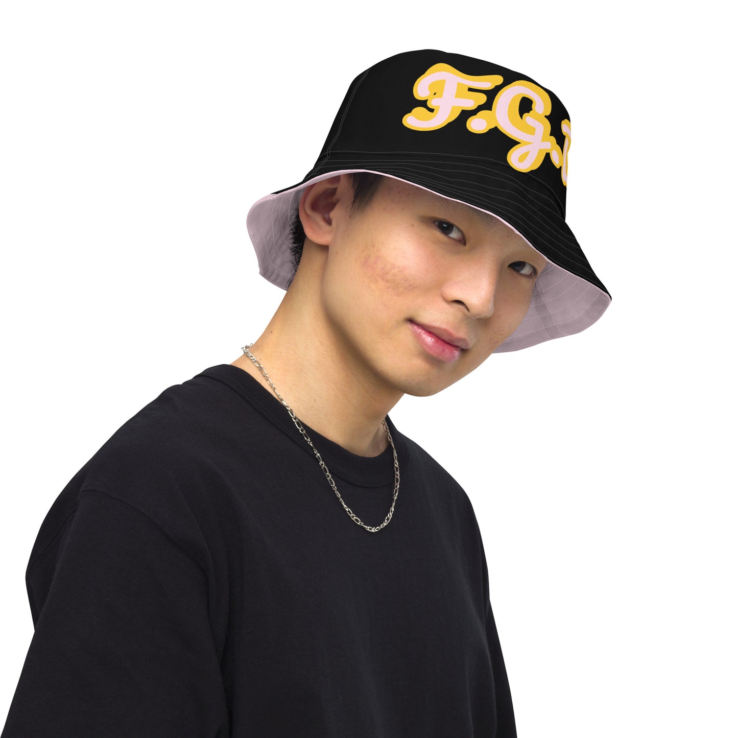 F.G.B. Reversible Bucket Hat (Pink)