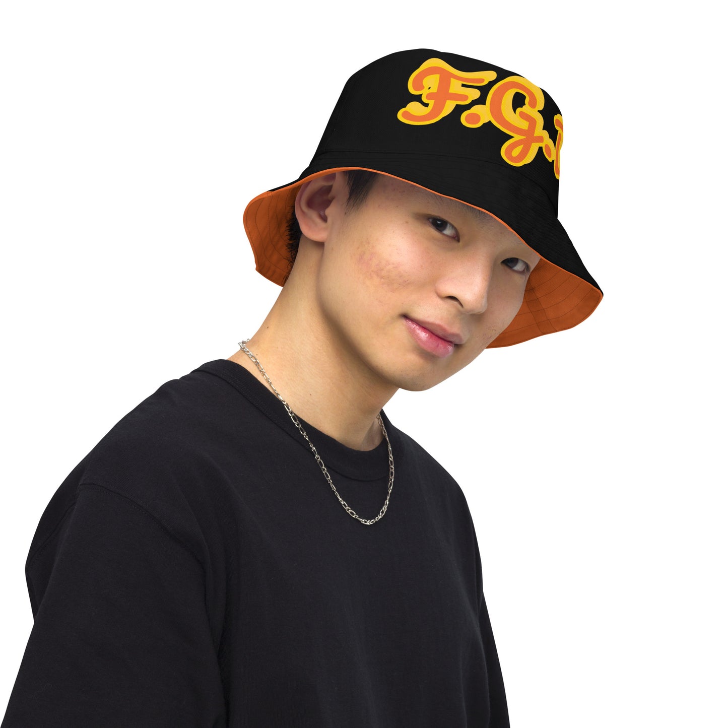 F.G.B. Reversible Bucket Hat (Orange)