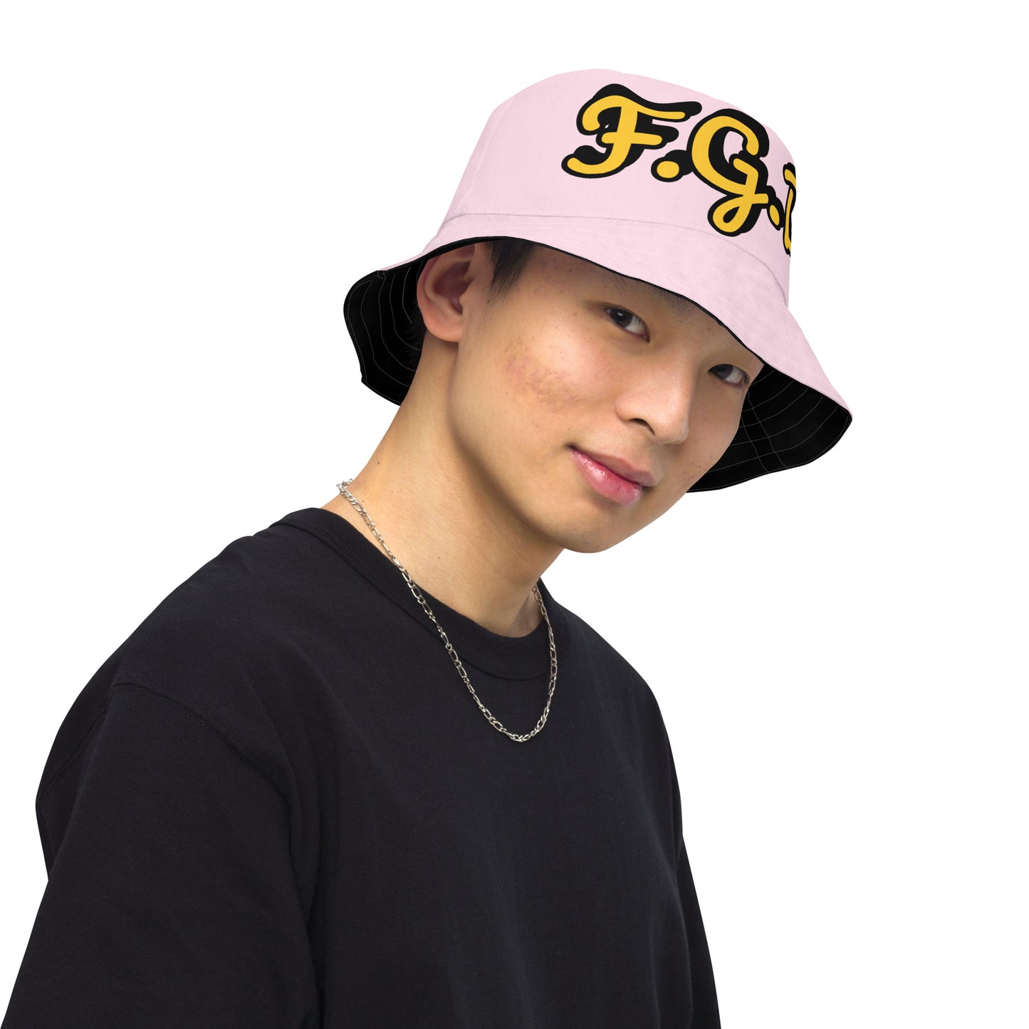 F.G.B. Reversible Bucket Hat (Pink)