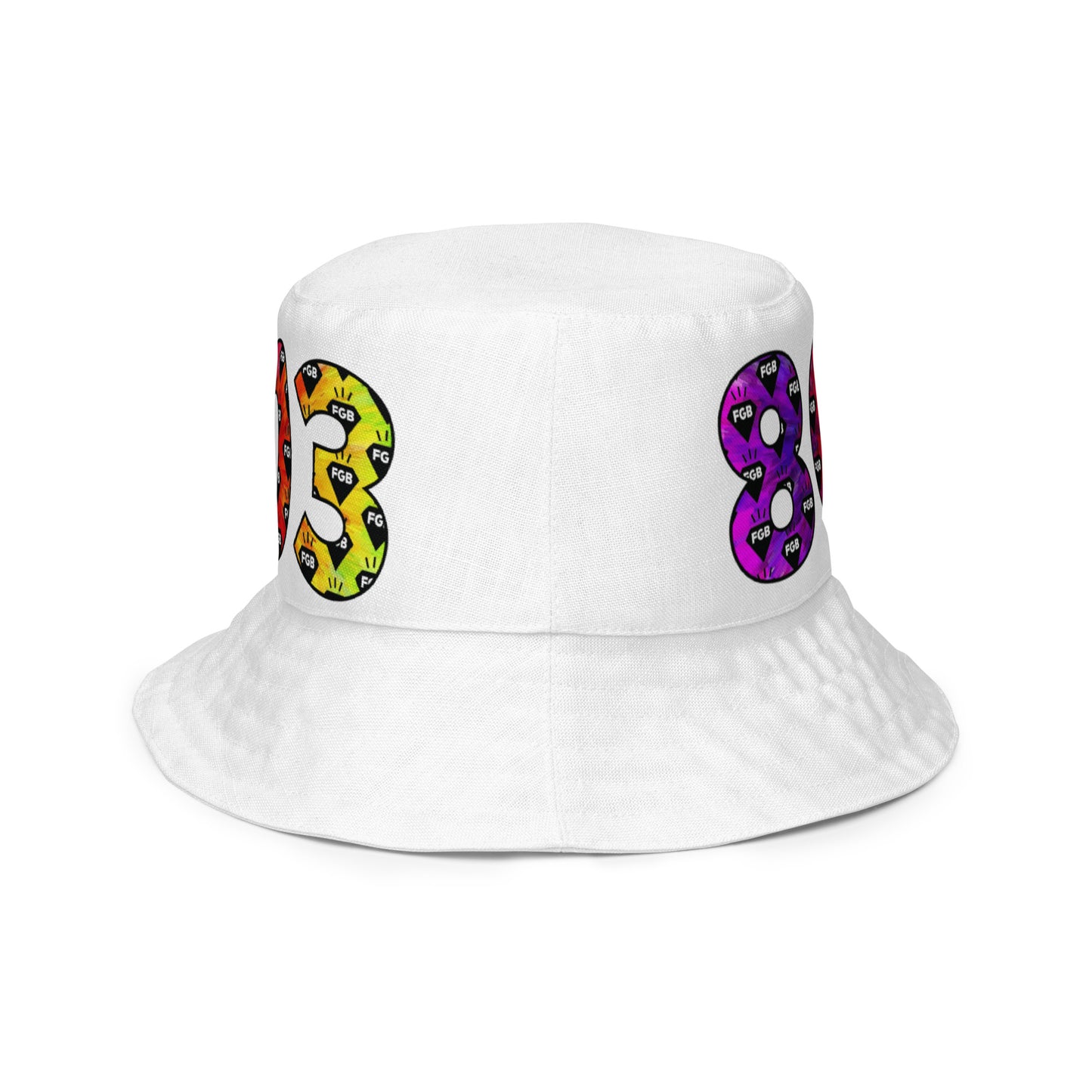 Multicolor 803 Reversible bucket hat (Black X White)