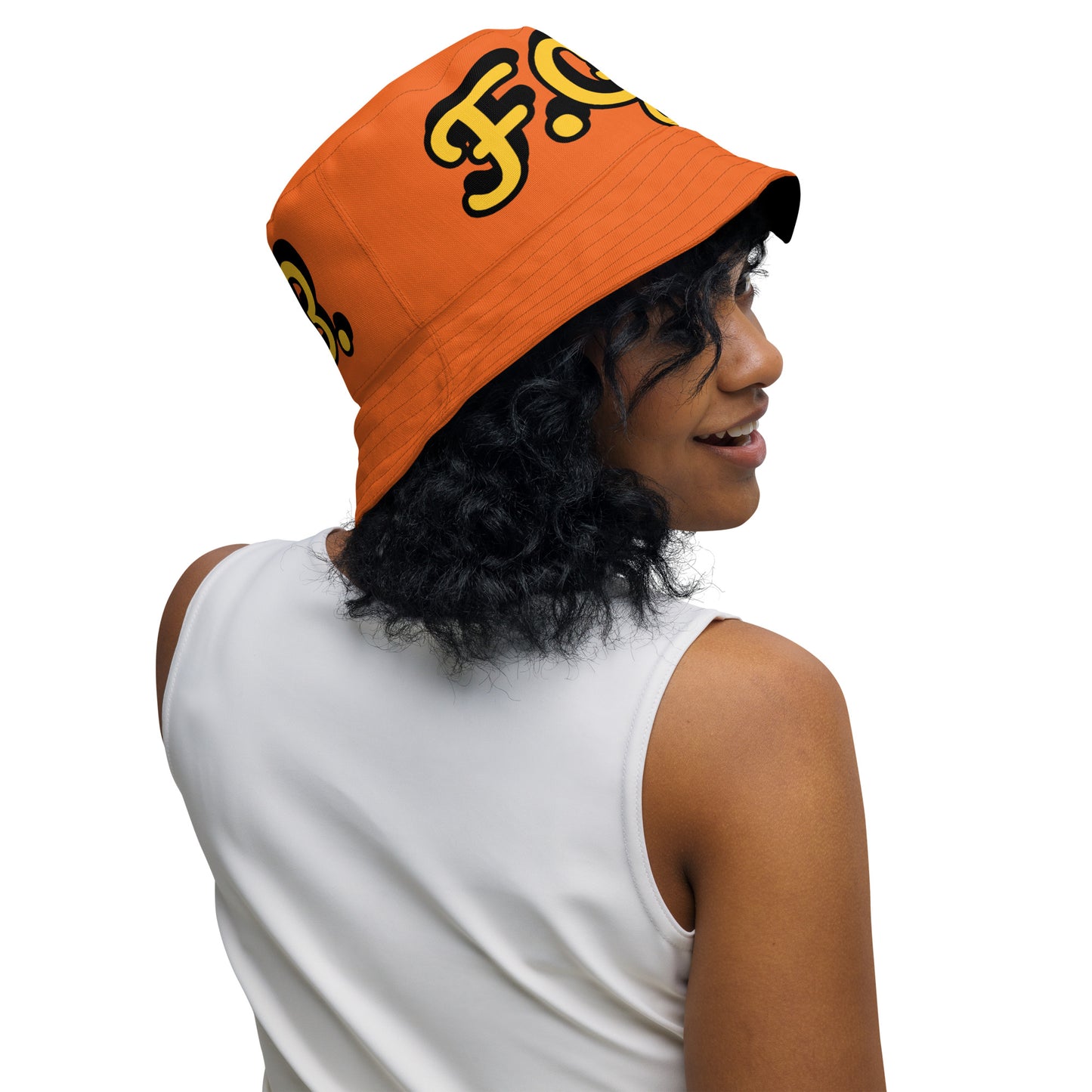 F.G.B. Reversible Bucket Hat (Orange)