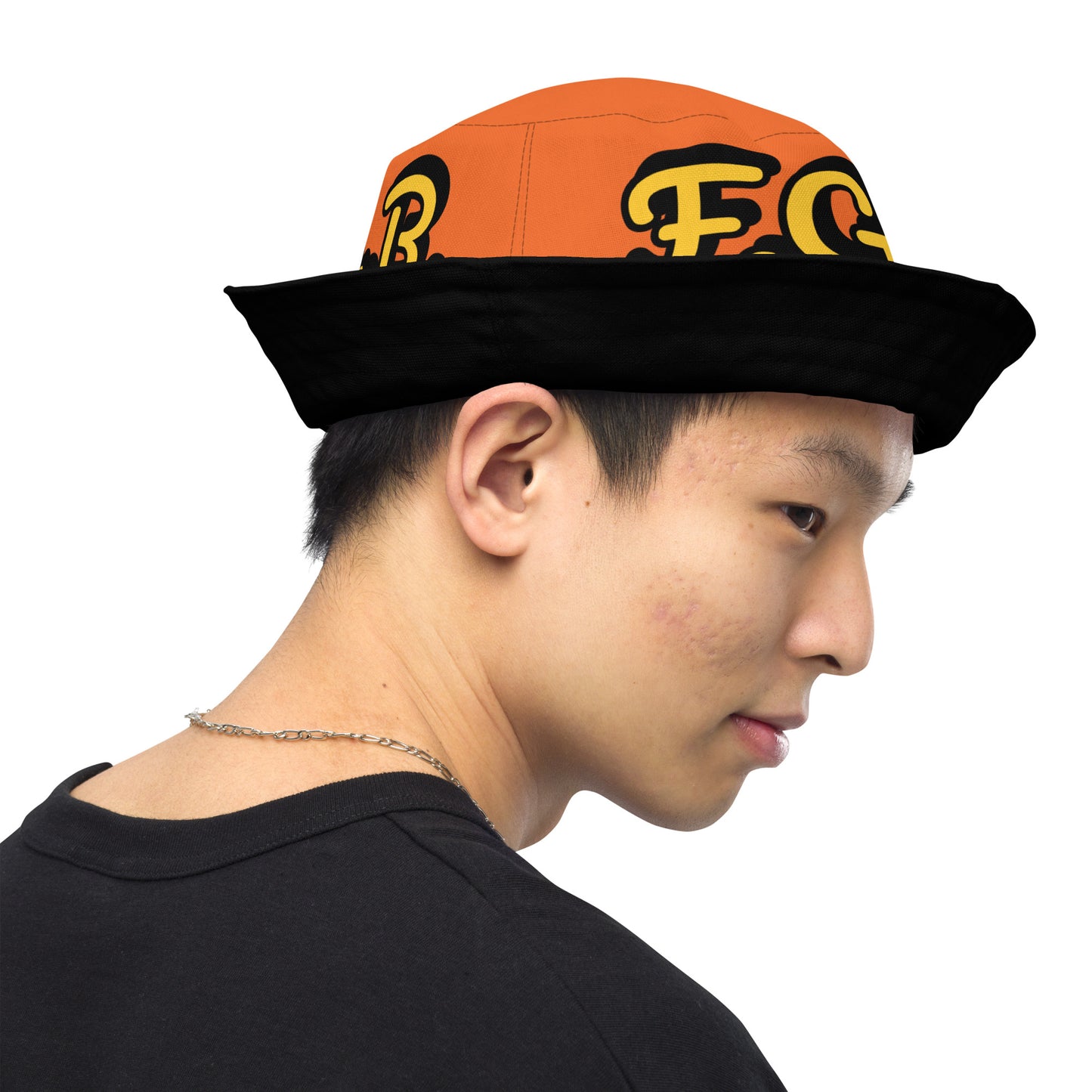 F.G.B. Reversible Bucket Hat (Orange)