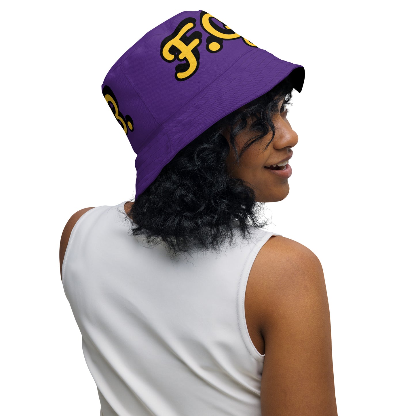 F.G.B. Reversible Bucket Hat (Purple)