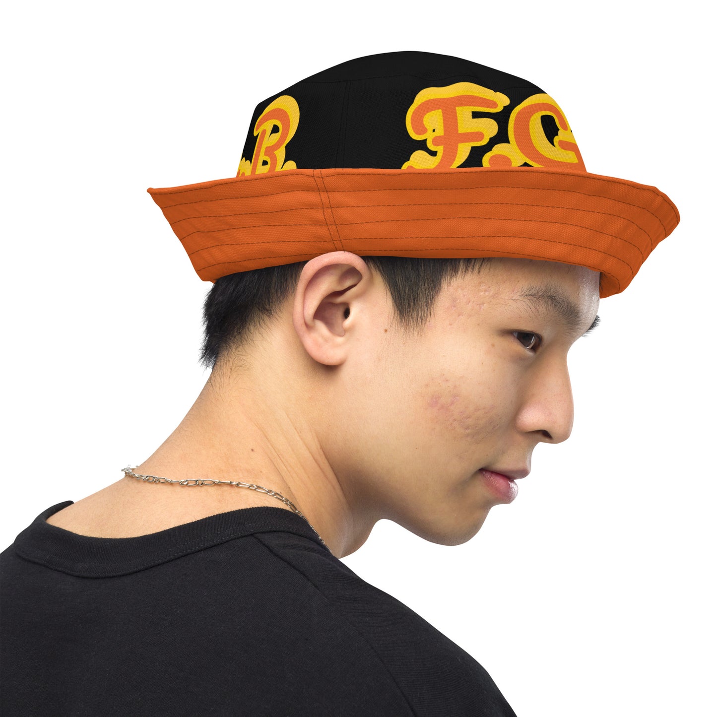 F.G.B. Reversible Bucket Hat (Orange)