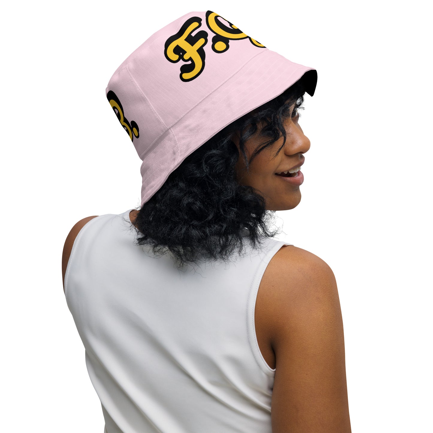 F.G.B. Reversible Bucket Hat (Pink)