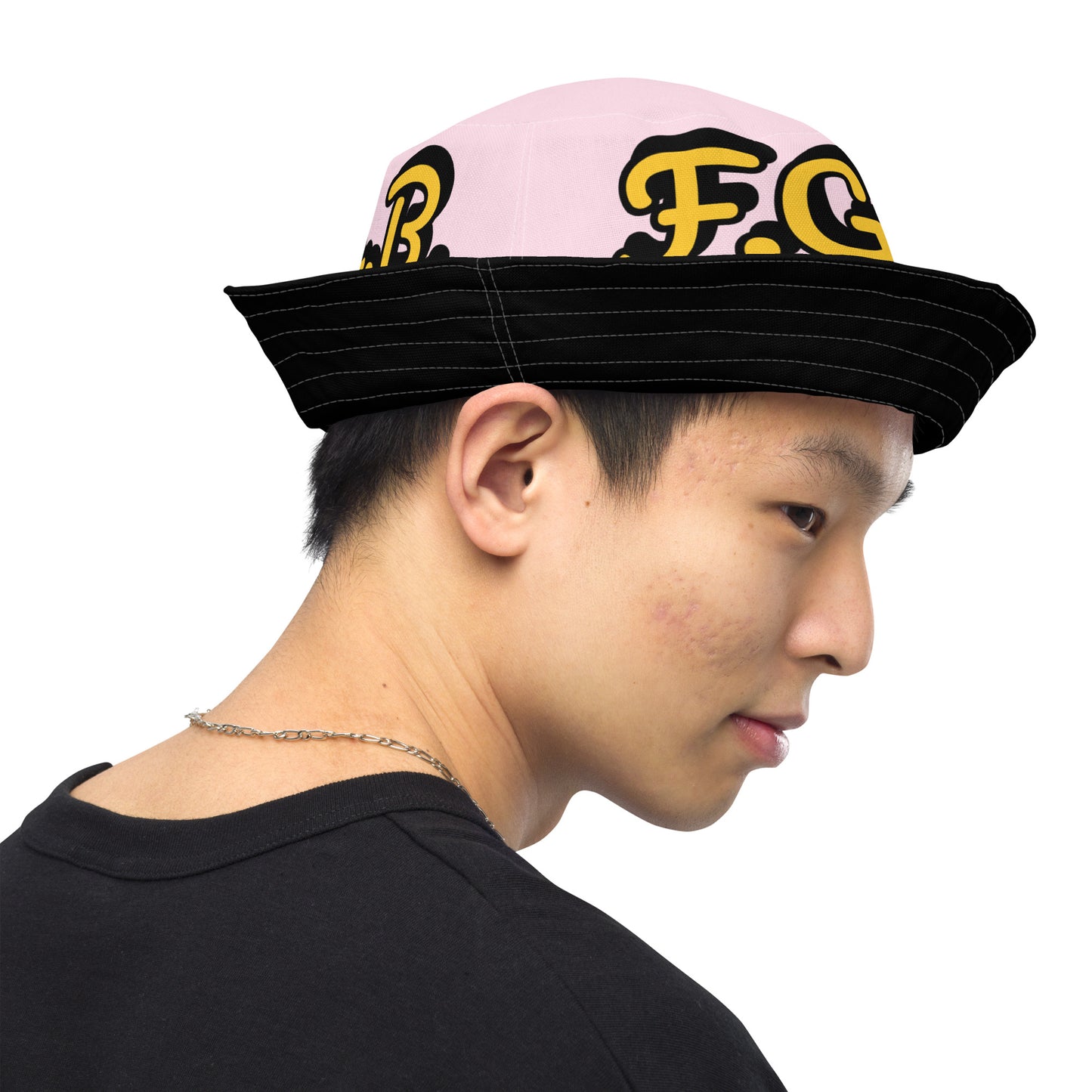 F.G.B. Reversible Bucket Hat (Pink)