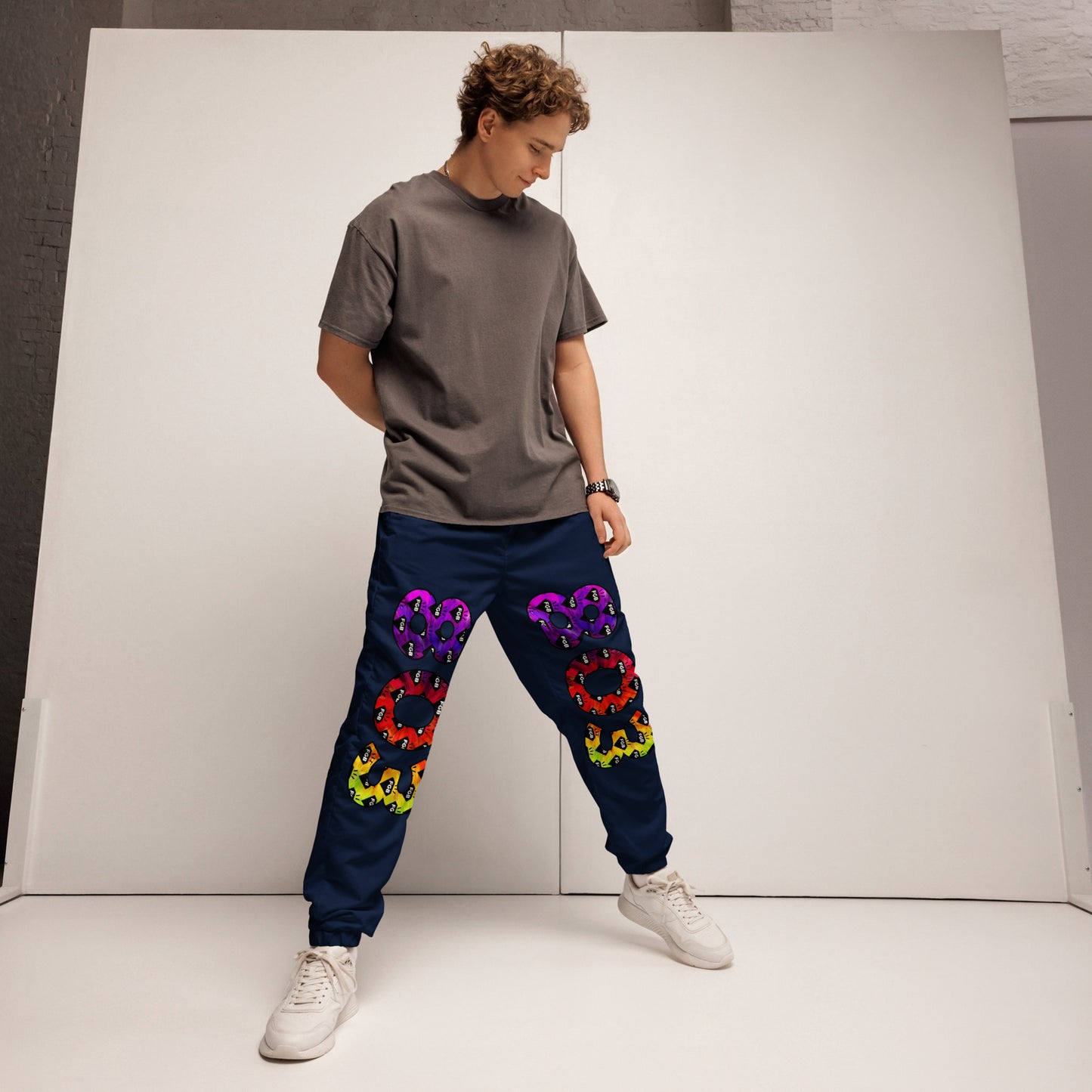 Multicolor 803 Unisex Track Pants (Navy)