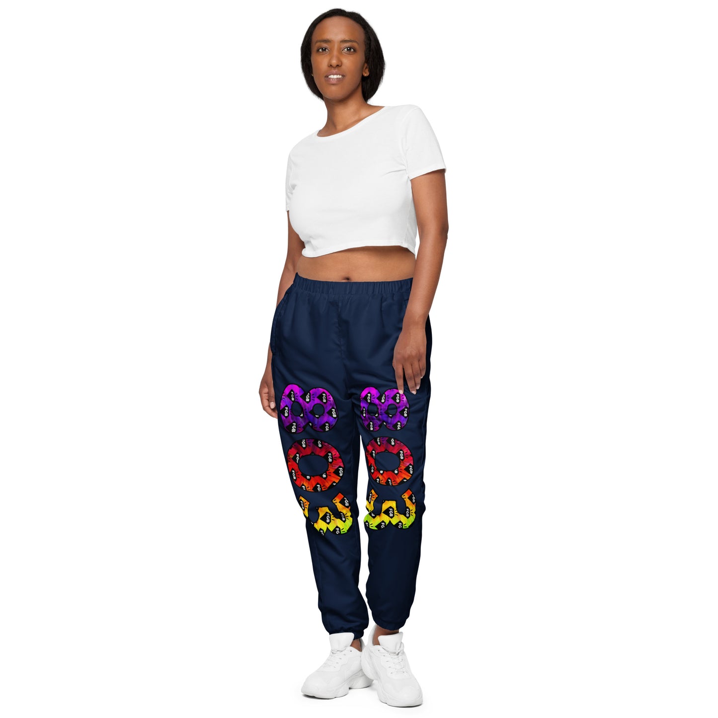 Multicolor 803 Unisex Track Pants (Navy)