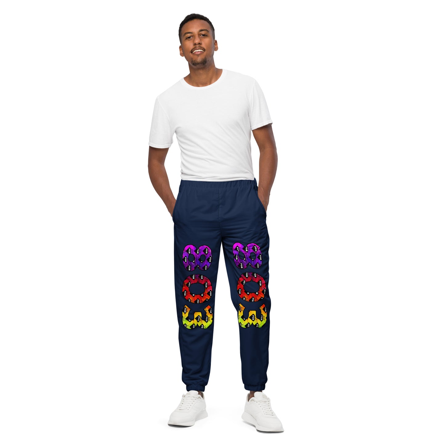 Multicolor 803 Unisex Track Pants (Navy)