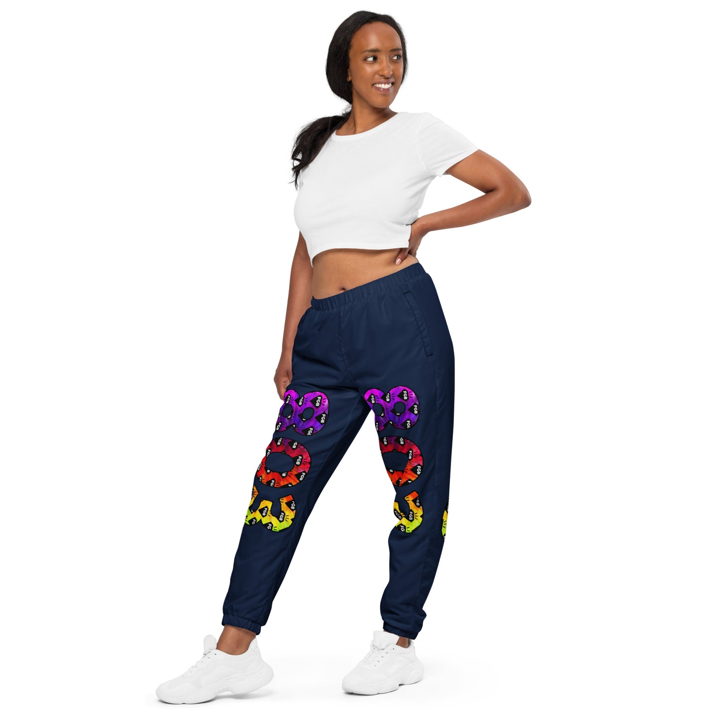 Multicolor 803 Unisex Track Pants (Navy)