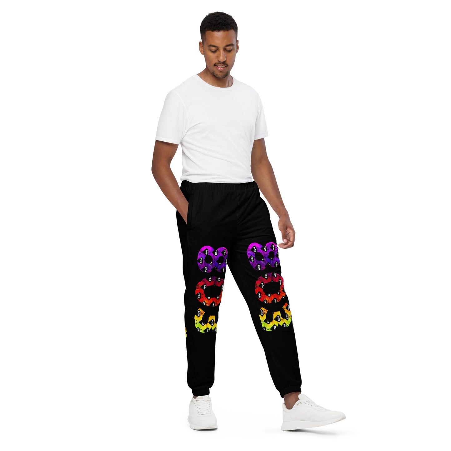 Multicolor 803 Unisex Track Pants (Black)