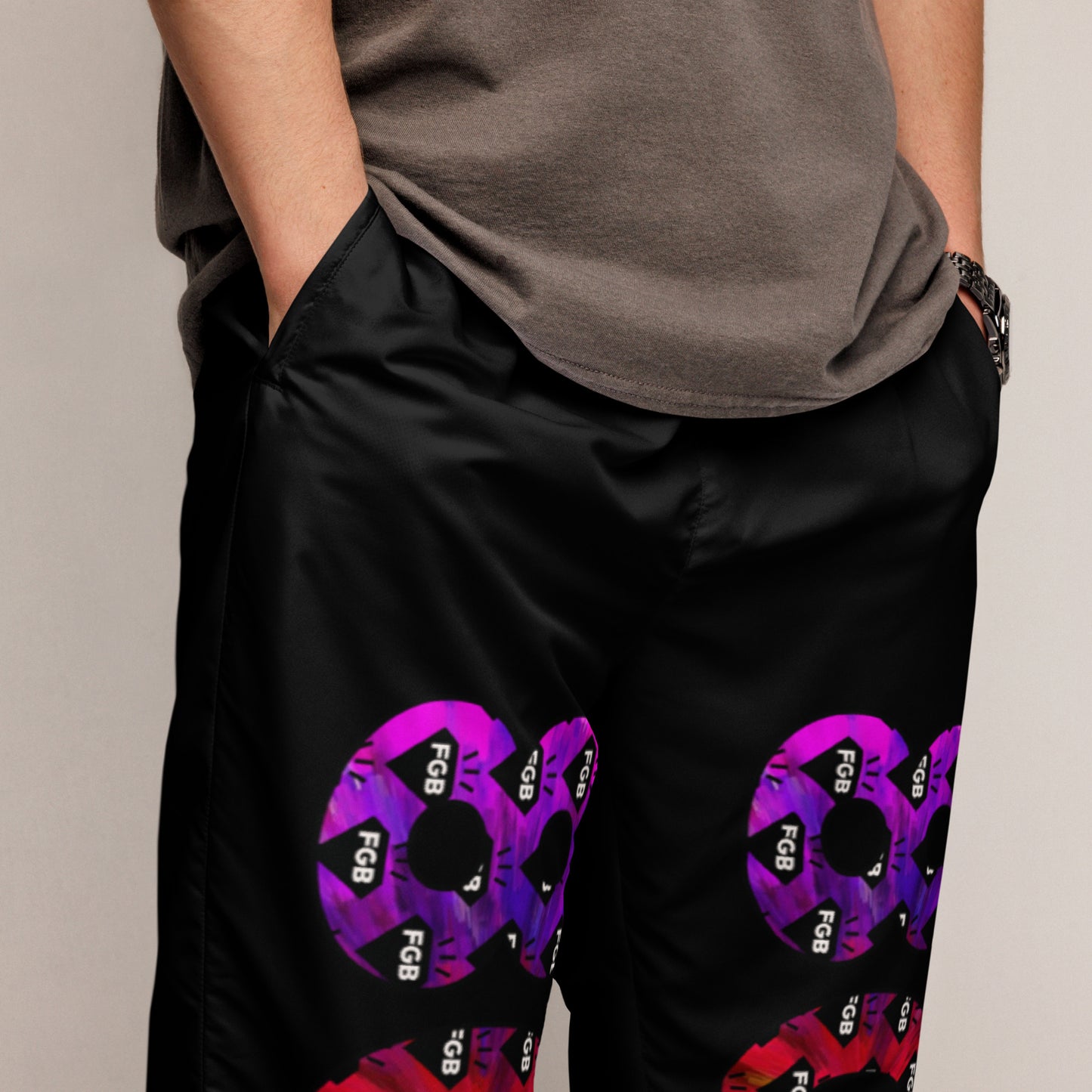 Multicolor 803 Unisex Track Pants (Black)