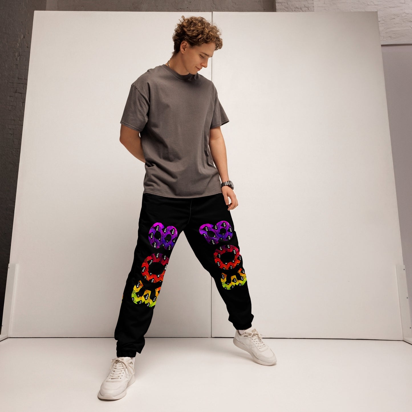 Multicolor 803 Unisex Track Pants (Black)