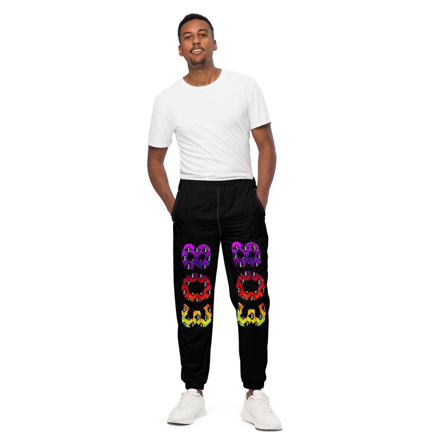 Multicolor 803 Unisex Track Pants (Black)