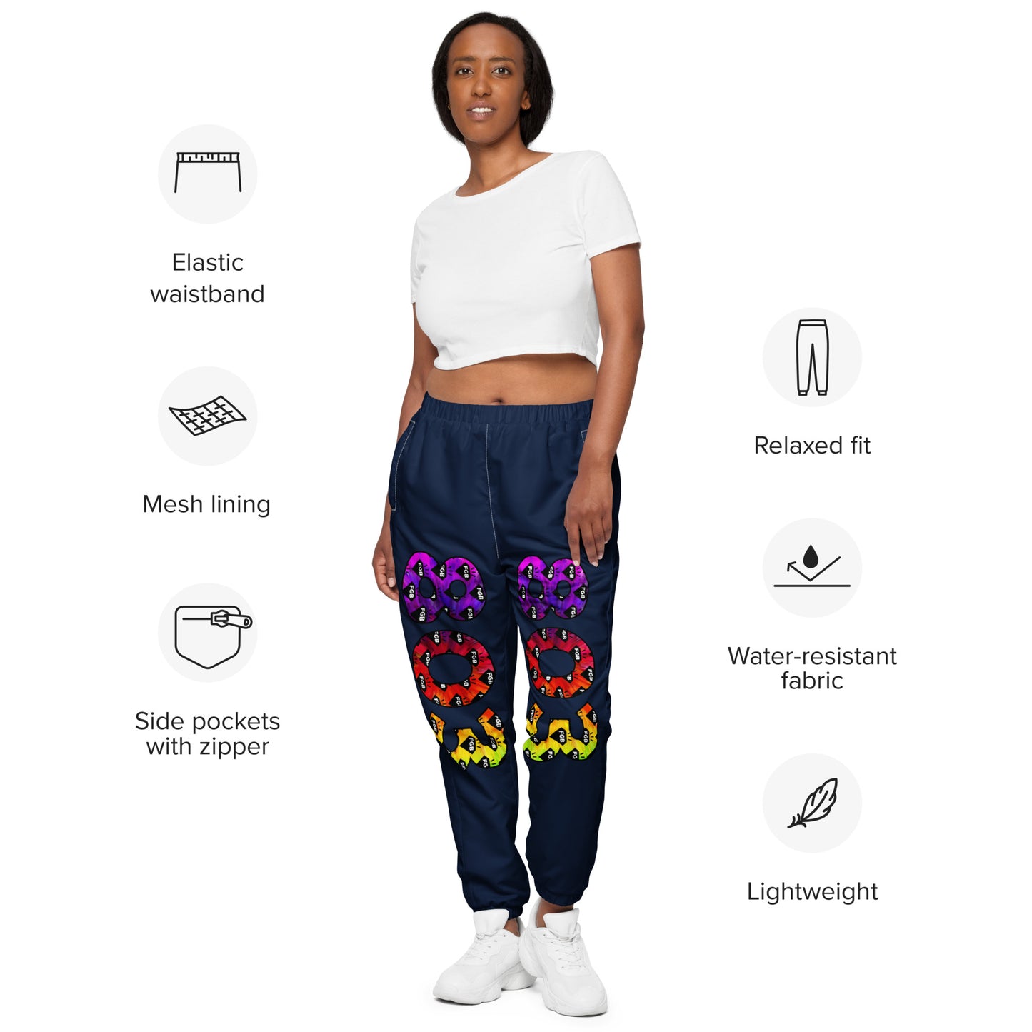 Multicolor 803 Unisex Track Pants (Navy)