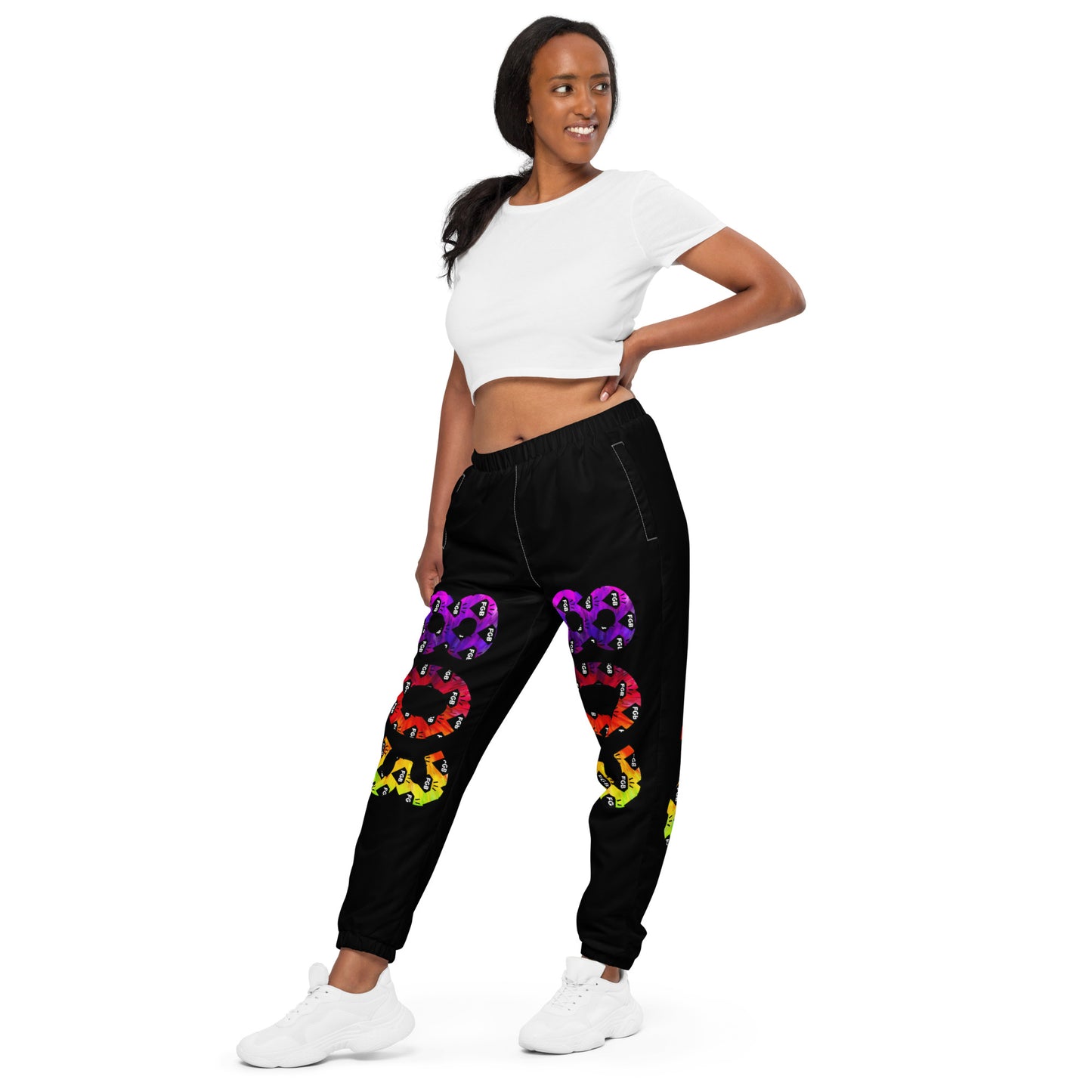 Multicolor 803 Unisex Track Pants (Black)