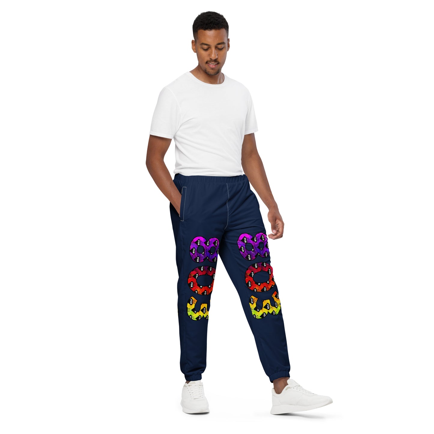 Multicolor 803 Unisex Track Pants (Navy)