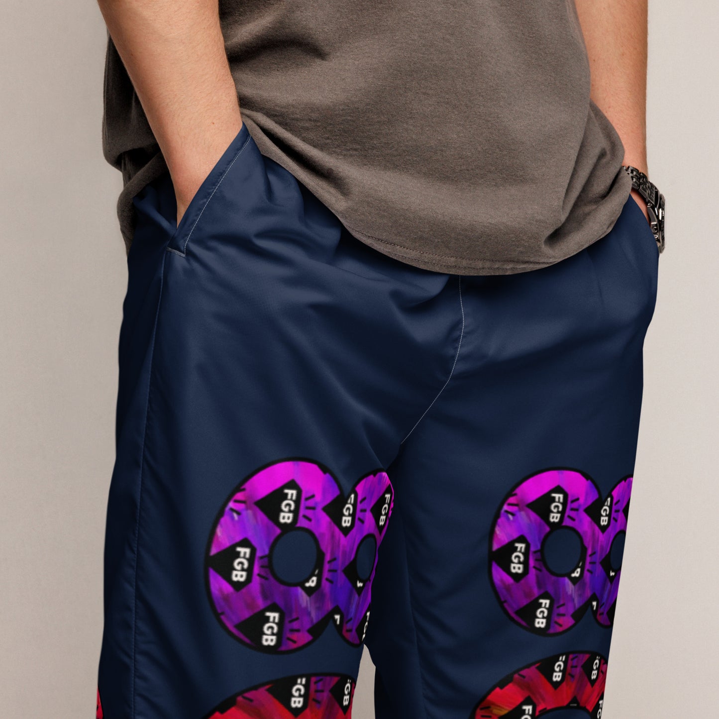 Multicolor 803 Unisex Track Pants (Navy)