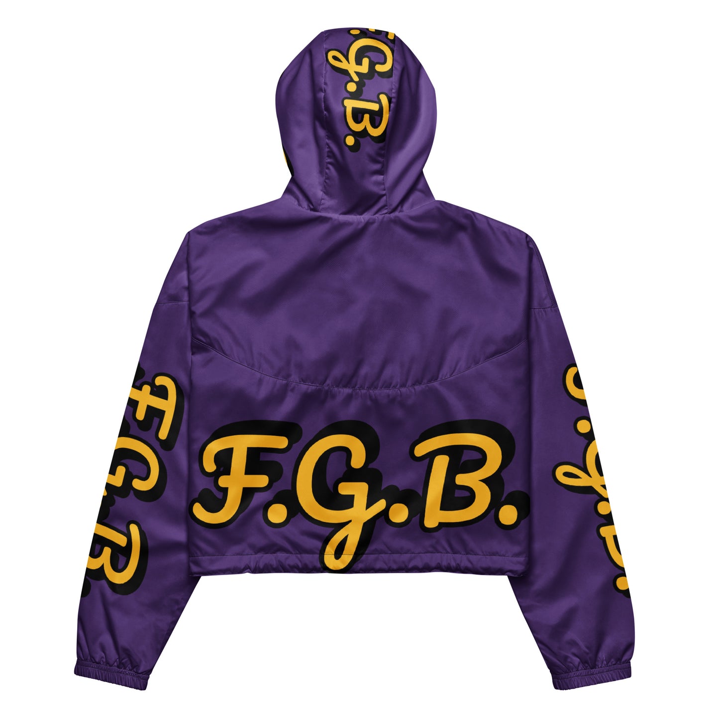 F.G.B. Women’s cropped windbreaker (Purple)