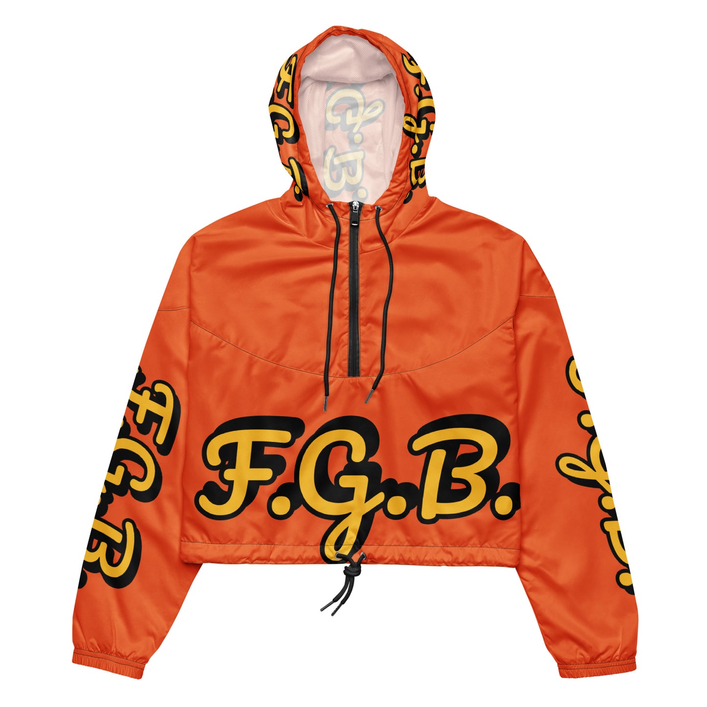 F.G.B. Women’s cropped windbreaker (Orange)