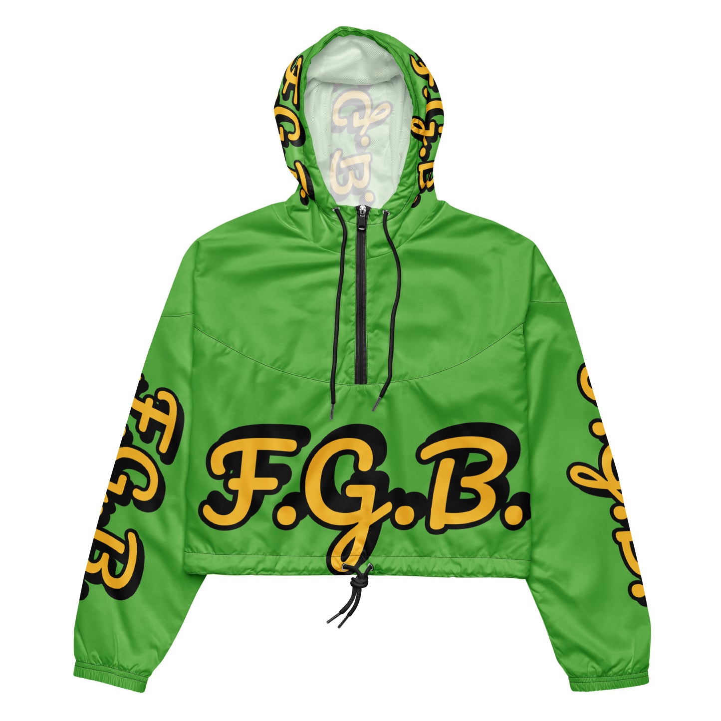 F.G.B. Women’s cropped windbreaker (Green)