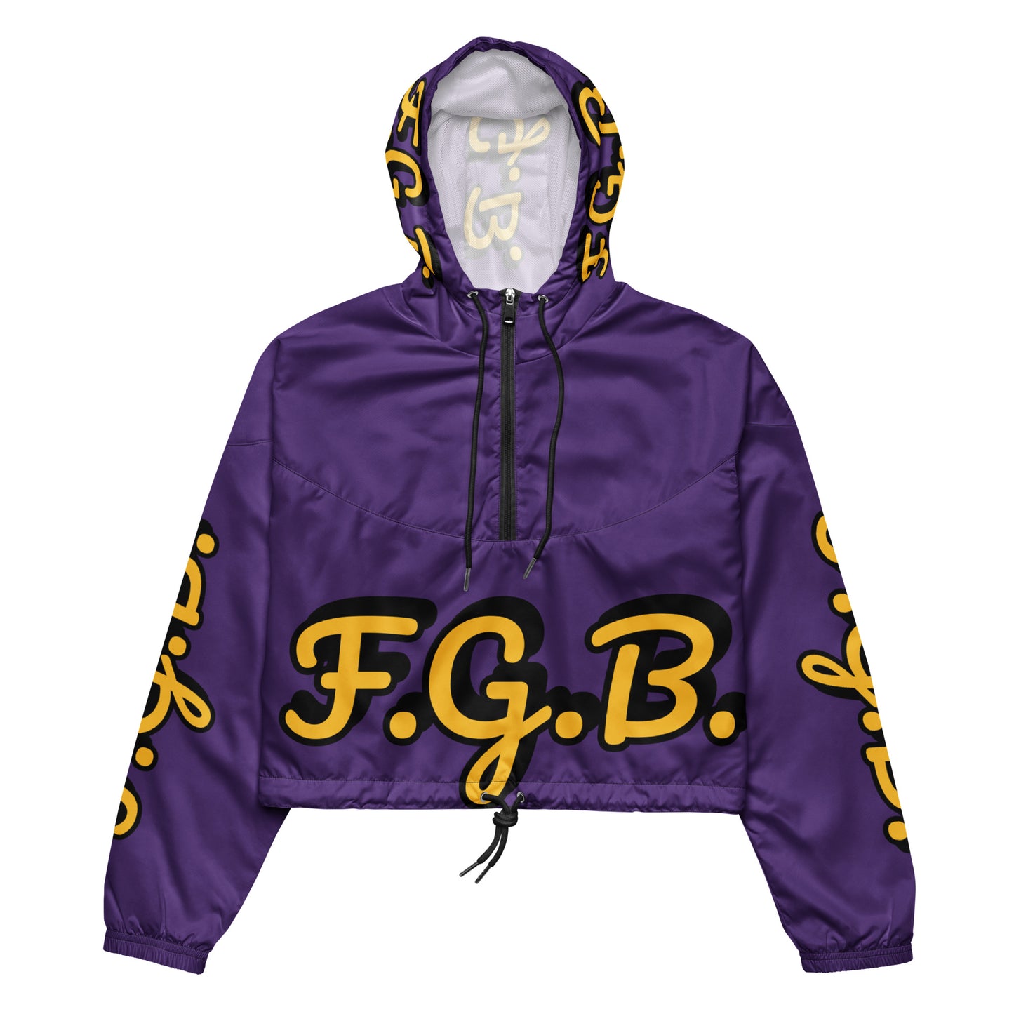 F.G.B. Women’s cropped windbreaker (Purple)