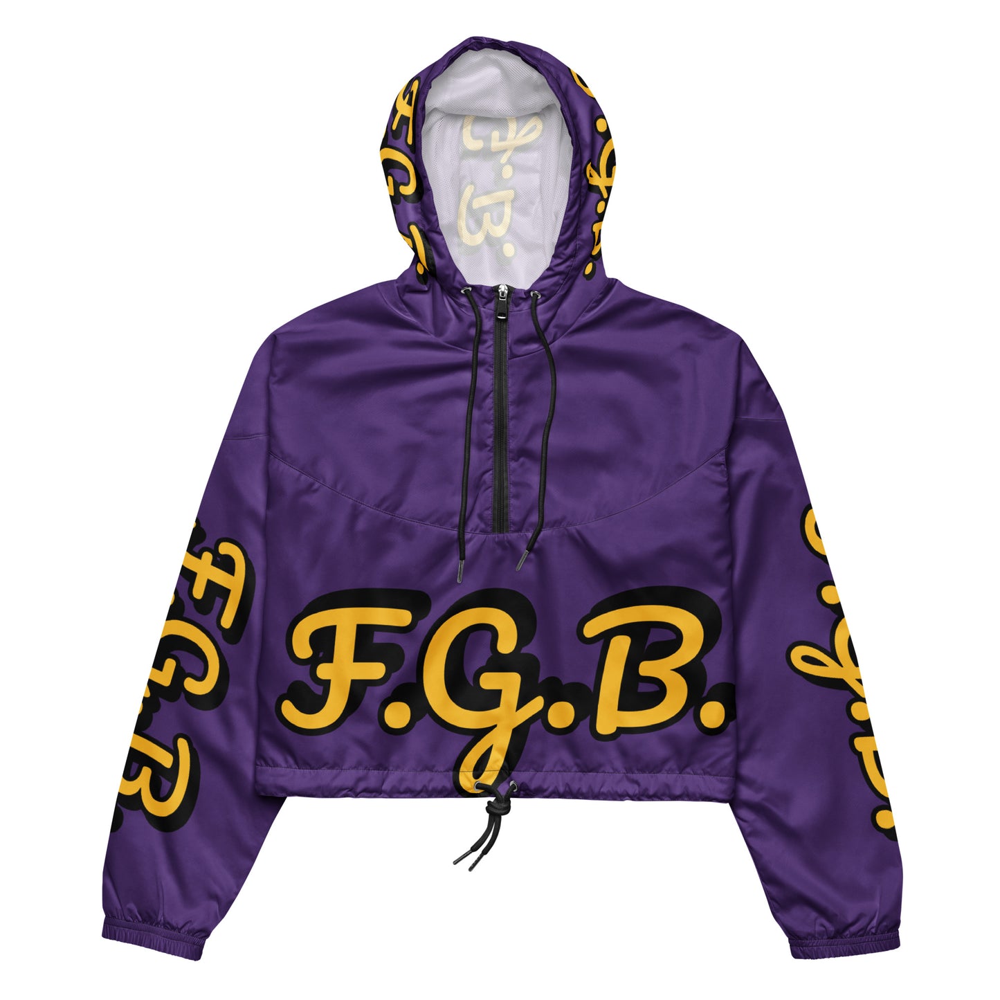 F.G.B. Women’s cropped windbreaker (Purple)