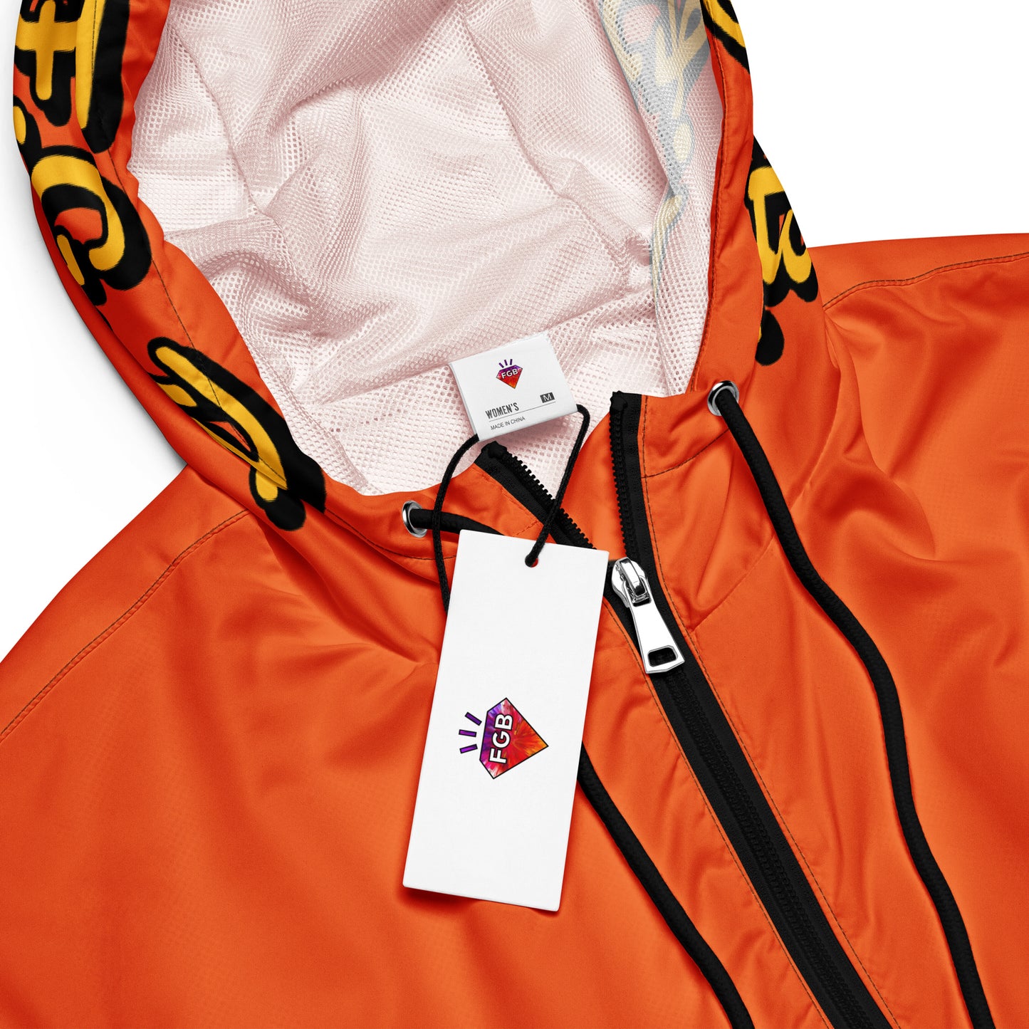 F.G.B. Women’s cropped windbreaker (Orange)