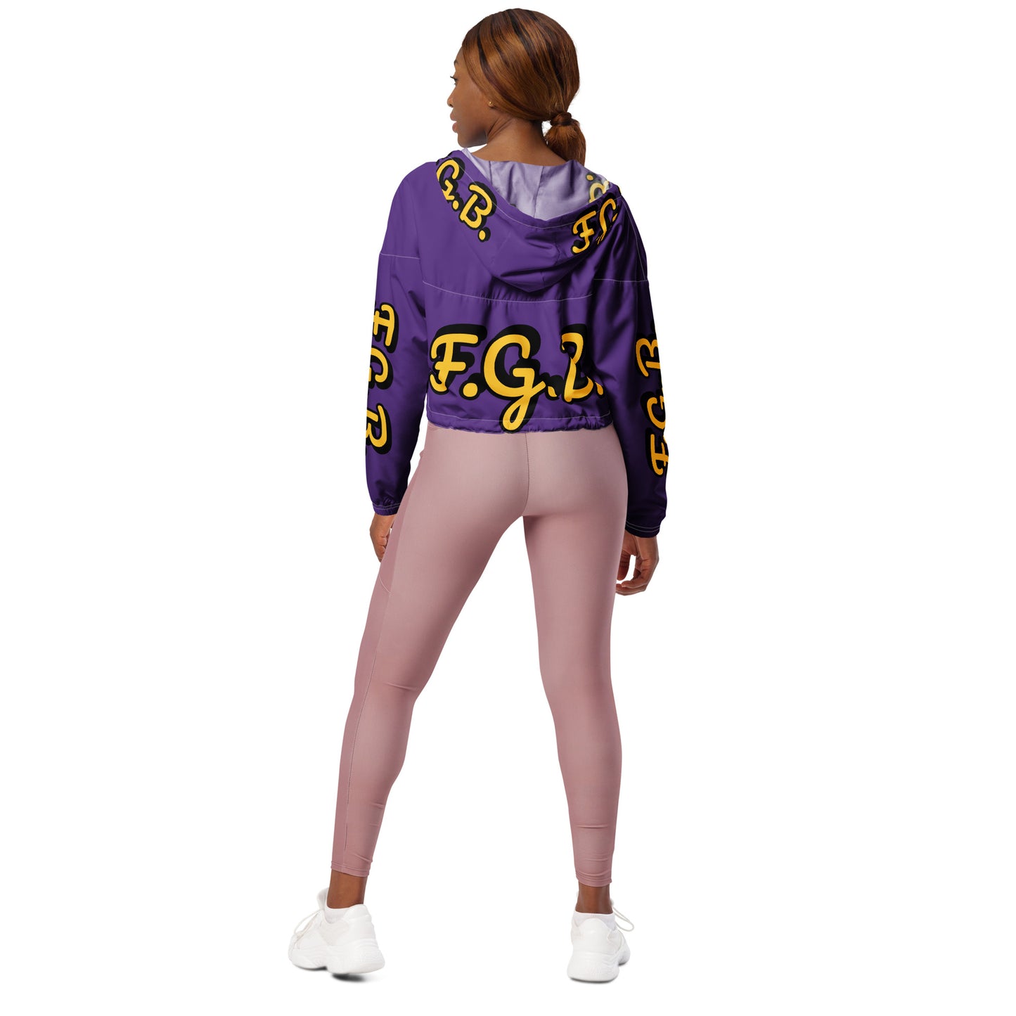 F.G.B. Women’s cropped windbreaker (Purple)