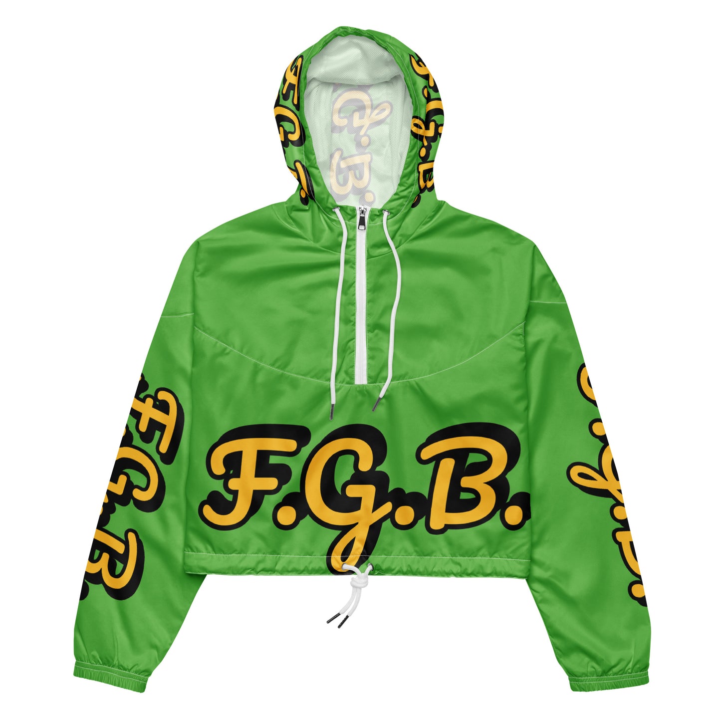 F.G.B. Women’s cropped windbreaker (Green)