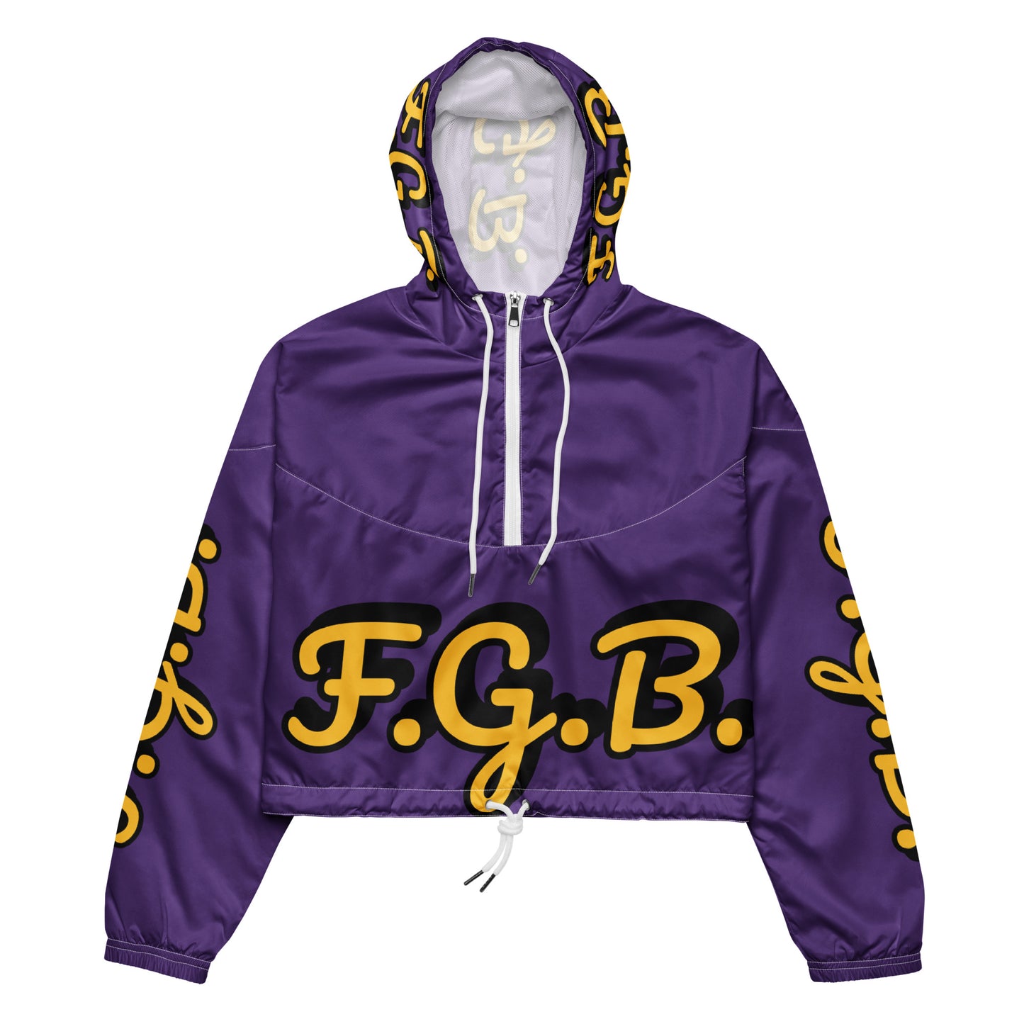 F.G.B. Women’s cropped windbreaker (Purple)