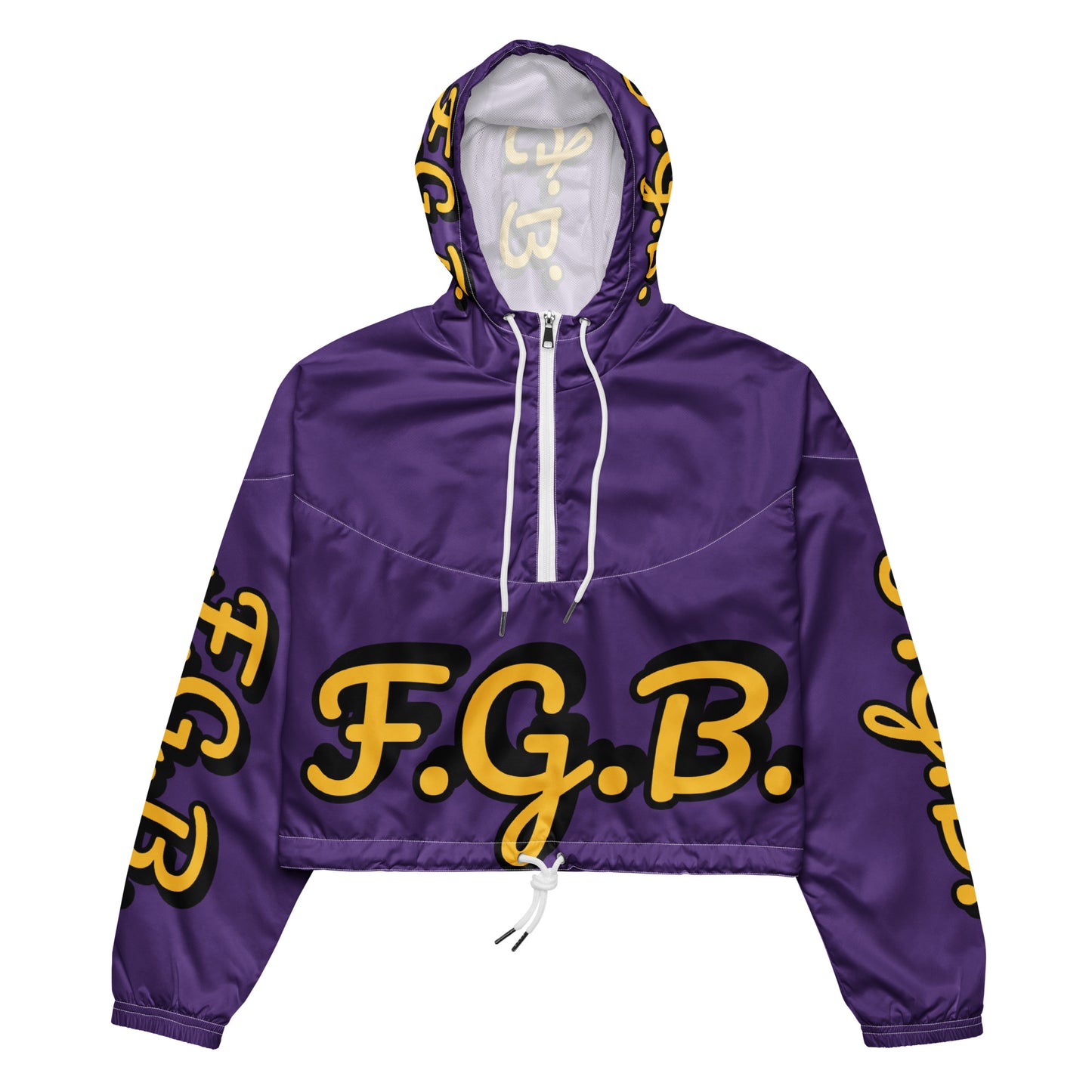 F.G.B. Women’s cropped windbreaker (Purple)