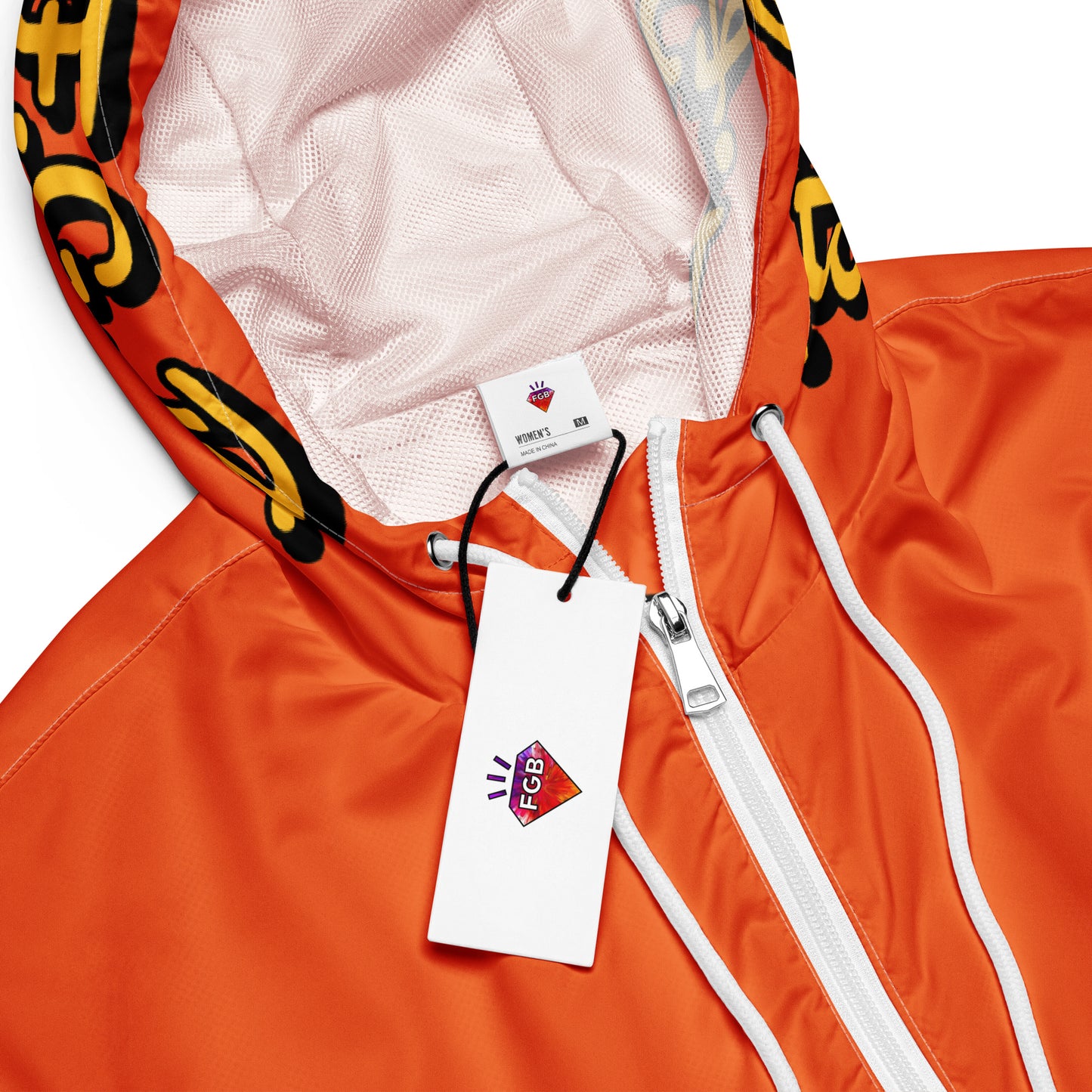 F.G.B. Women’s cropped windbreaker (Orange)