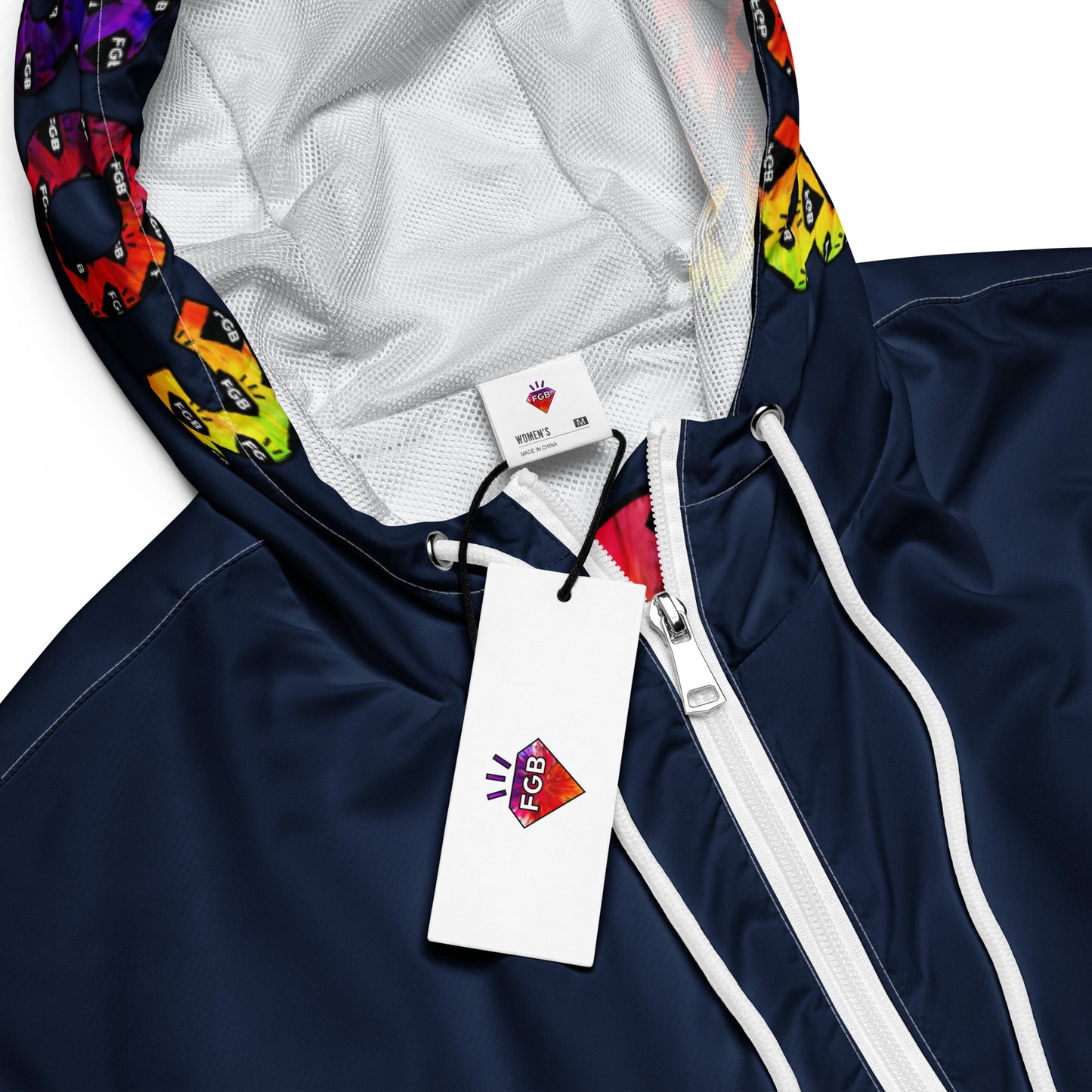 Multicolor 803 Women’s cropped windbreaker (Navy)